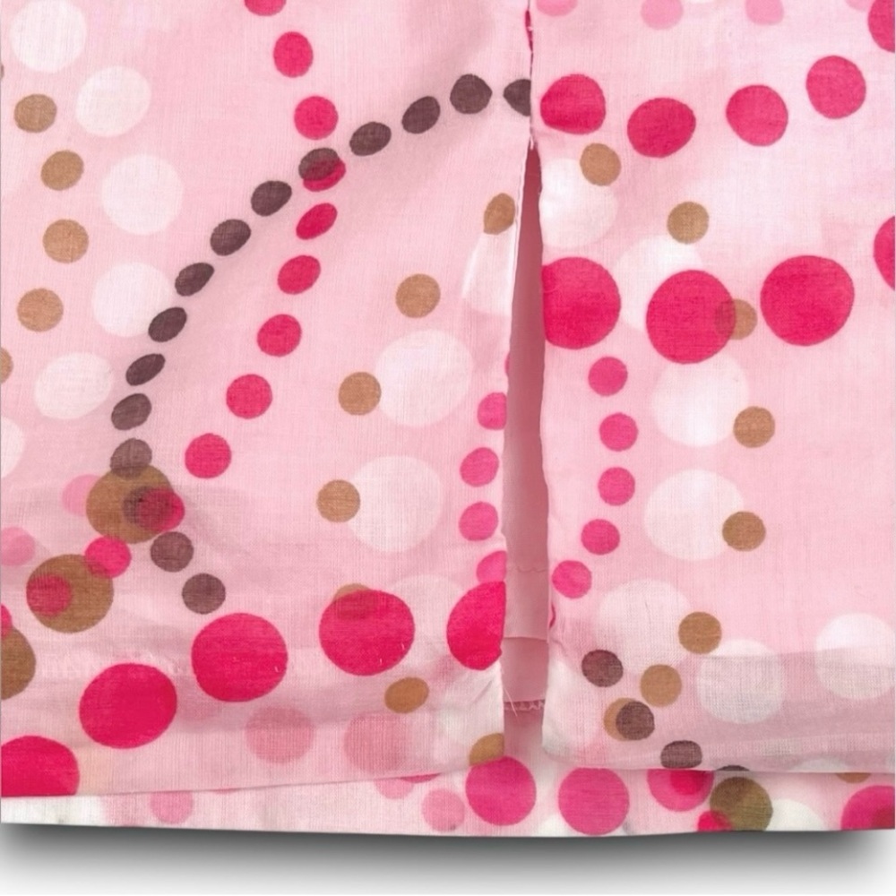 LAUNDRY BY SHELLI SEGAL Pink Dot Print Retro Shift Dress Mod Barbiecore Twee 60s - Picture 12 of 16